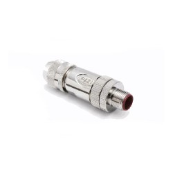 Connecteur mâle M12, 4 pol., codage D IP67, 4A, blindé